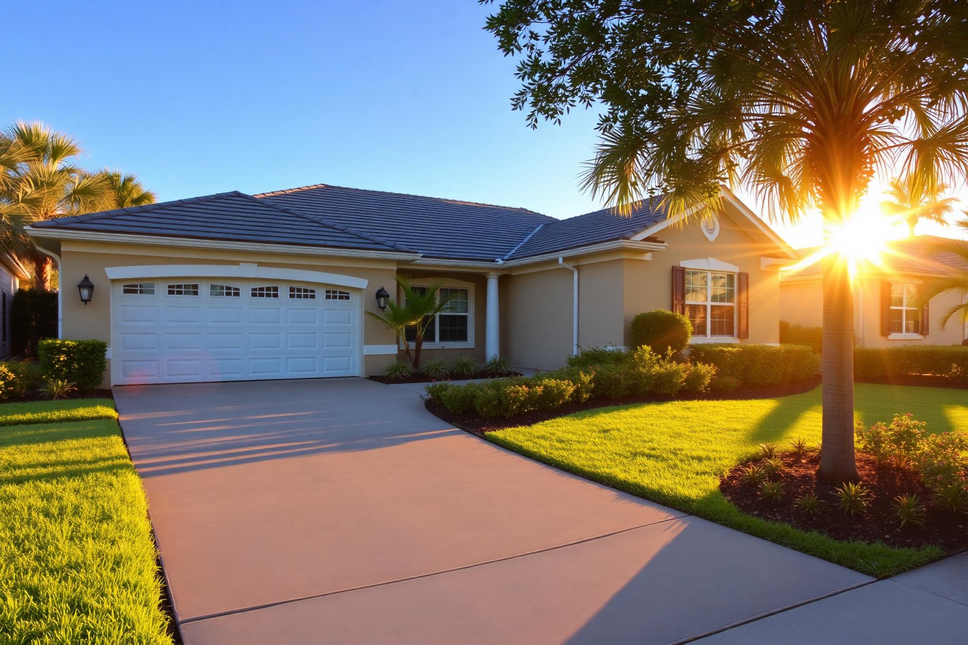 Beautiful Central Florida home with manicured lawn